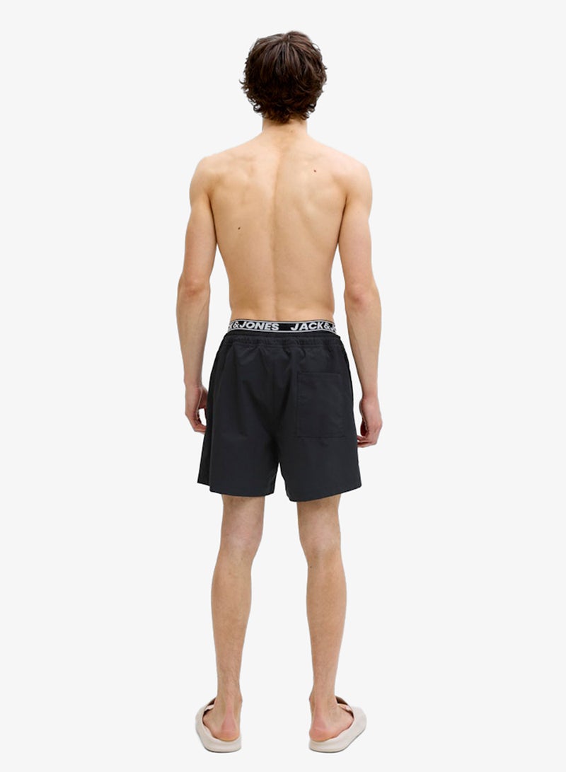 JACK & JONES Logo Drawstring Swim Shorts - Image 2
